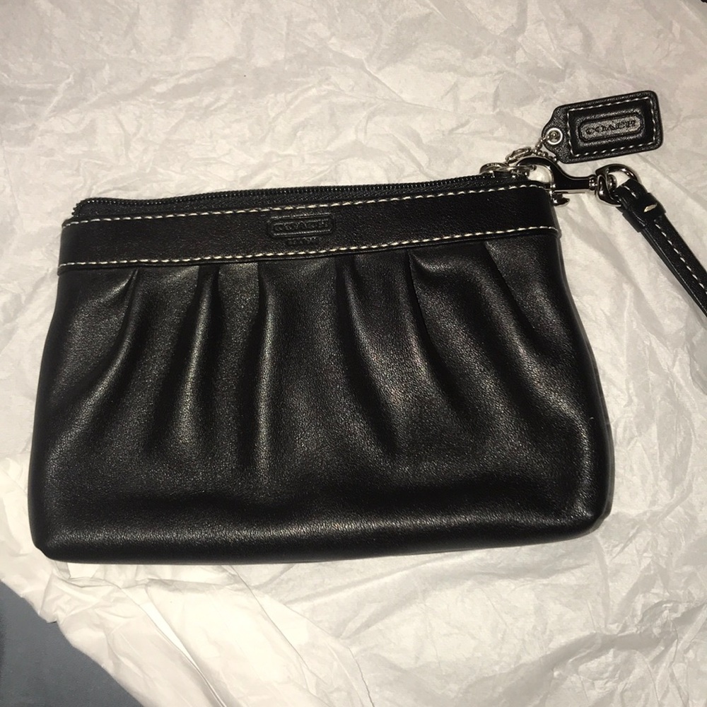 Buy 1 Get 1Coach Items black leather wristlet